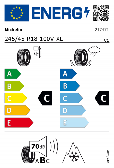 Original Mercedes-Benz Winterkomplettrad 5-Speichen Schwarz glanzgedreht 245/45 R18 Michelin Pilot Alpin PA4 MO