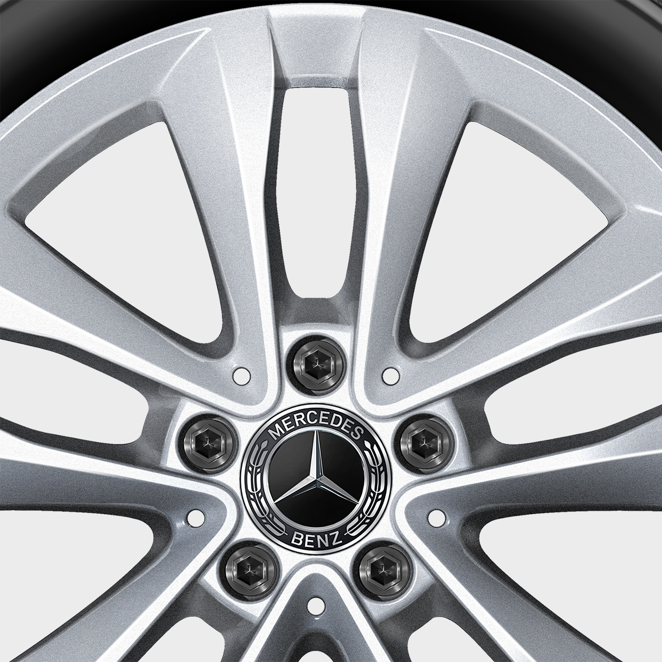 Mercedes-Benz C-Klasse Winterkomplettrad 5-Doppelspeichen, vanadiumsilber