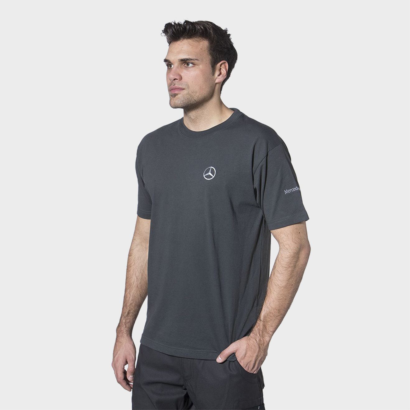 T-Shirt, Unimog, grau, mit Unimog-Logo