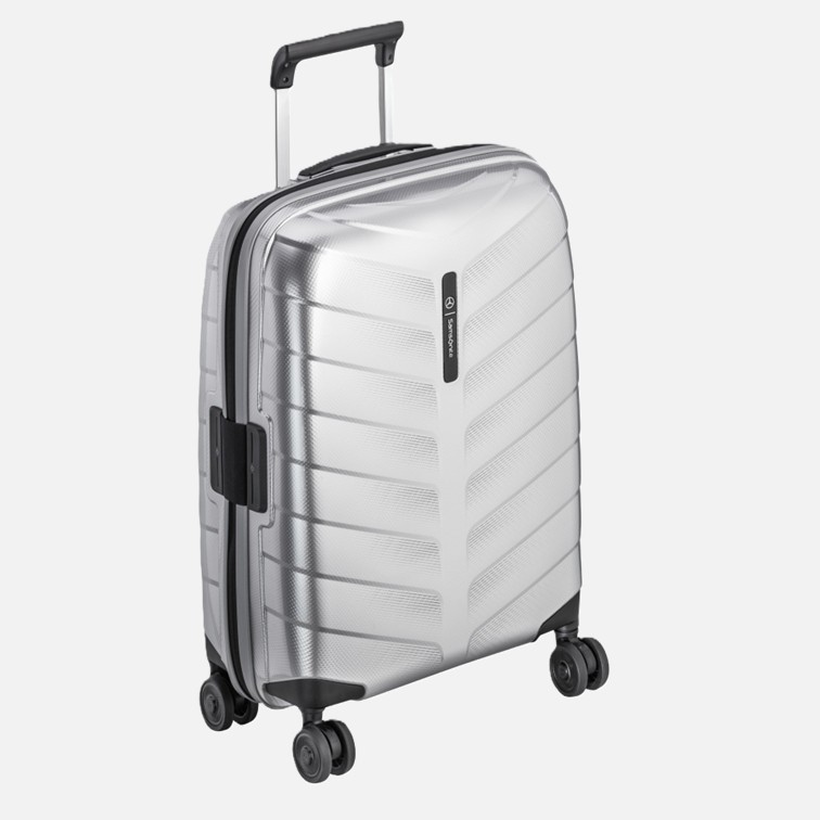 Mercedes-Benz Koffer Spinner 55, Samsonite RENEX, silberfarben