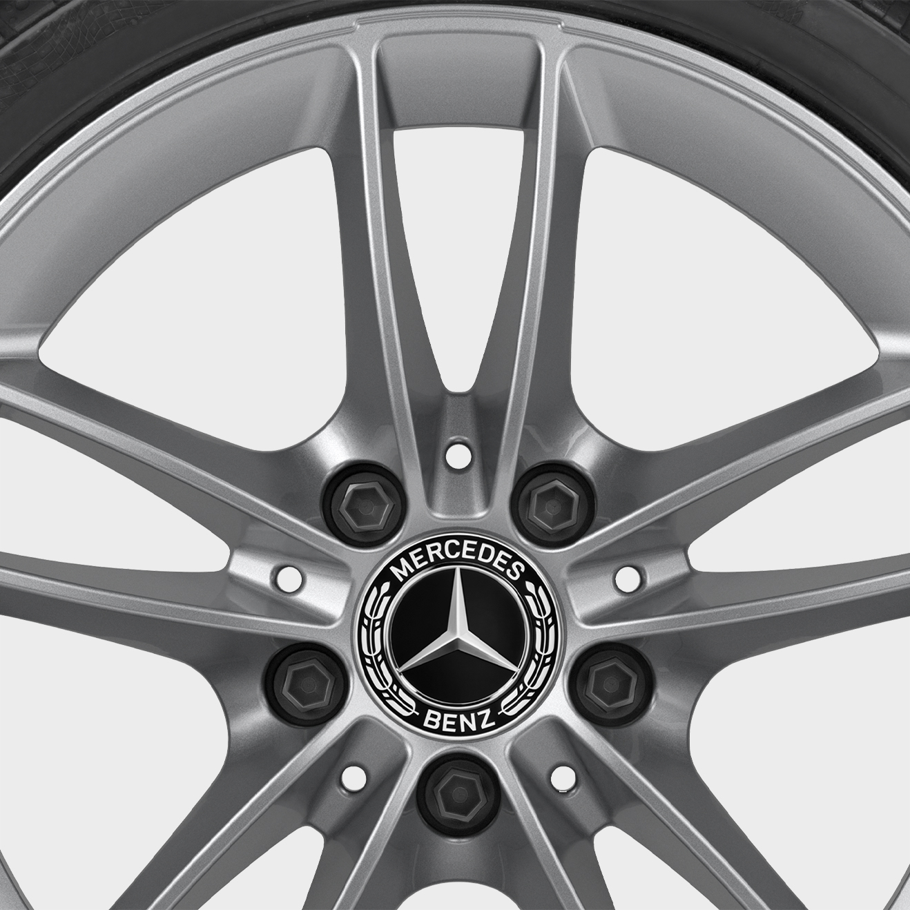Mercedes-Benz Winterkomplettrad 5-Doppelspeichen-Rad, vanadiumsilber