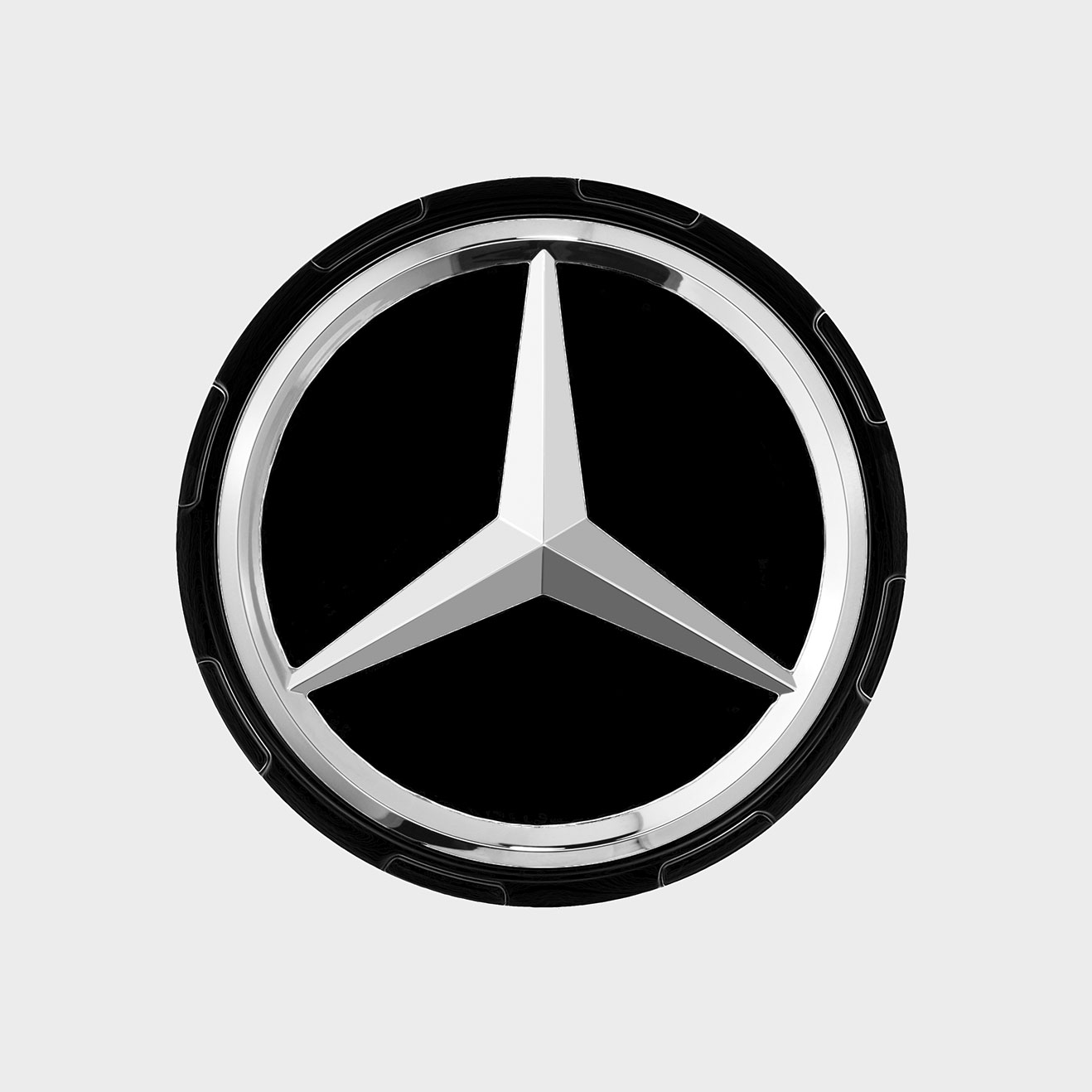 Mercedes-Benz AMG Radnabenabdeckung, Zentralverschlussdesign, schwarz