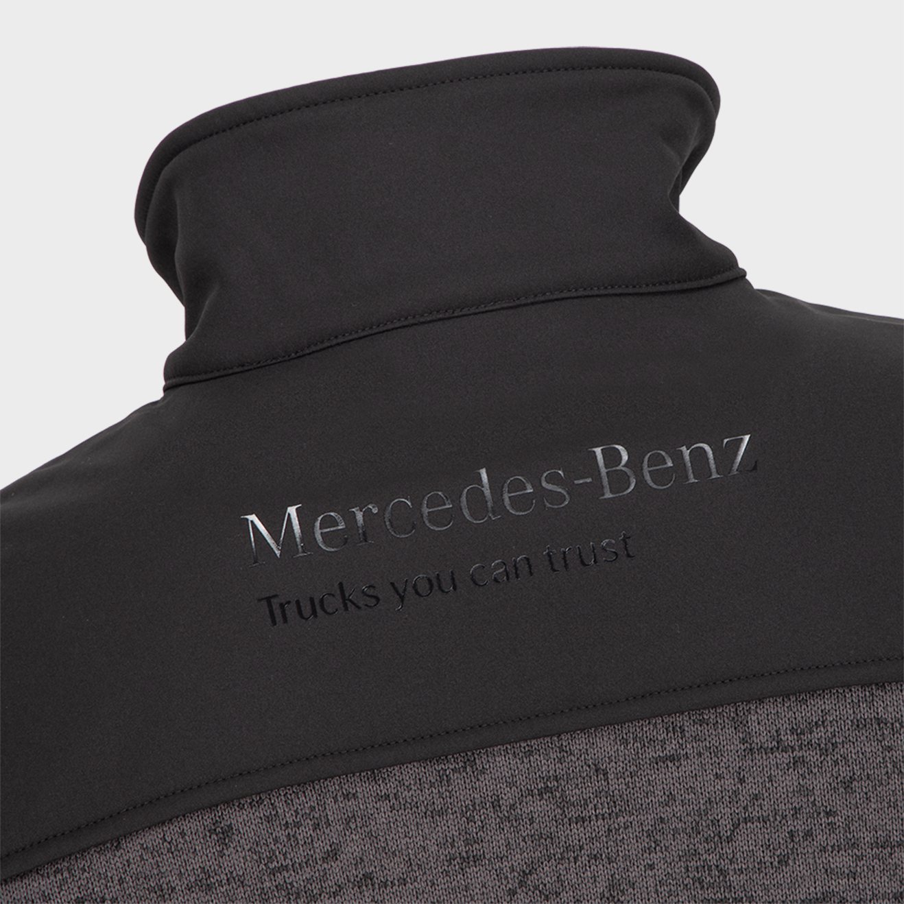 Mercedes-Benz Trucks Softshell-/Strickjacke, grau