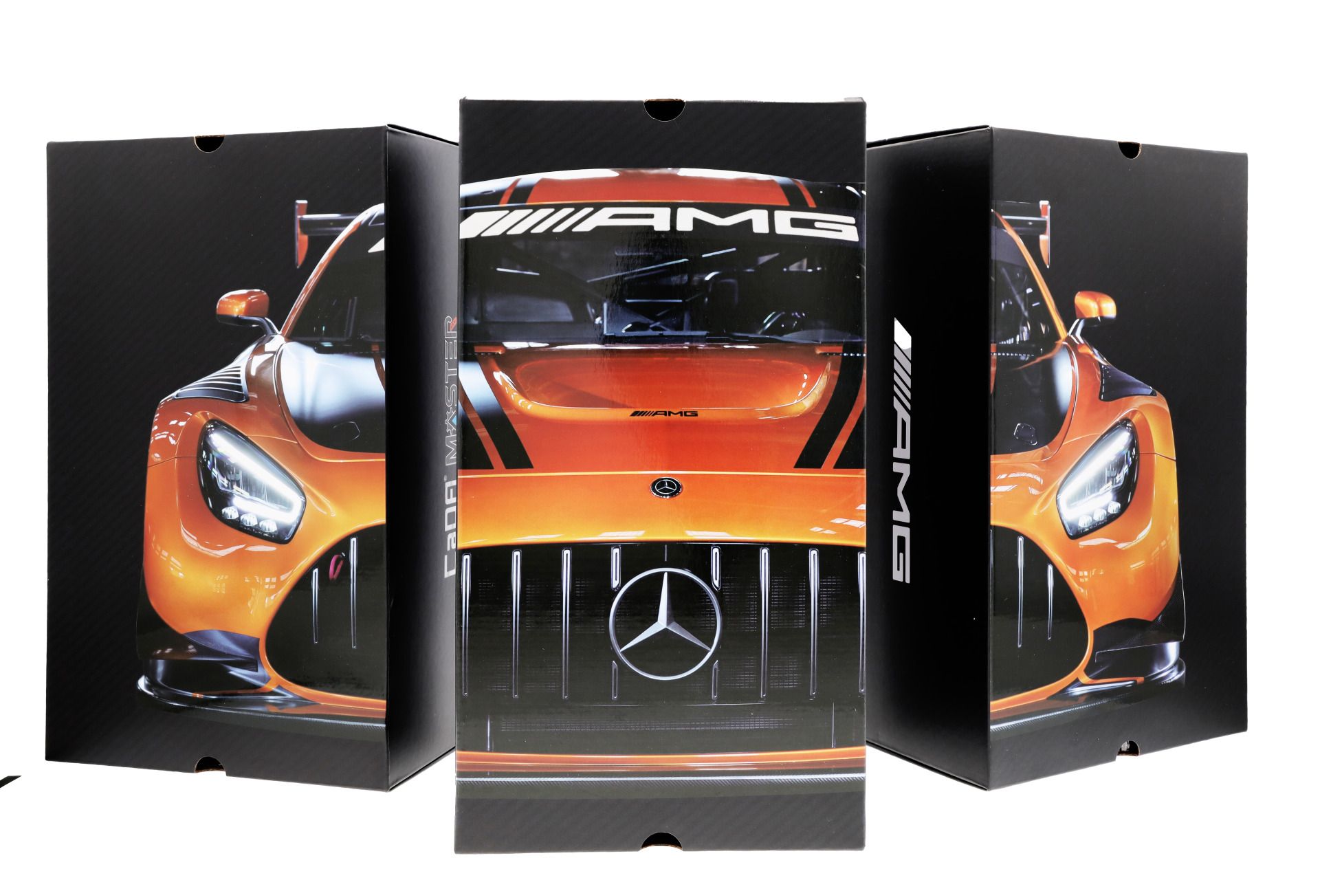 Mercedes-AMG GT3 Klemmbaustein Modell C190, Orange, CaDA, Maßstab 1:8