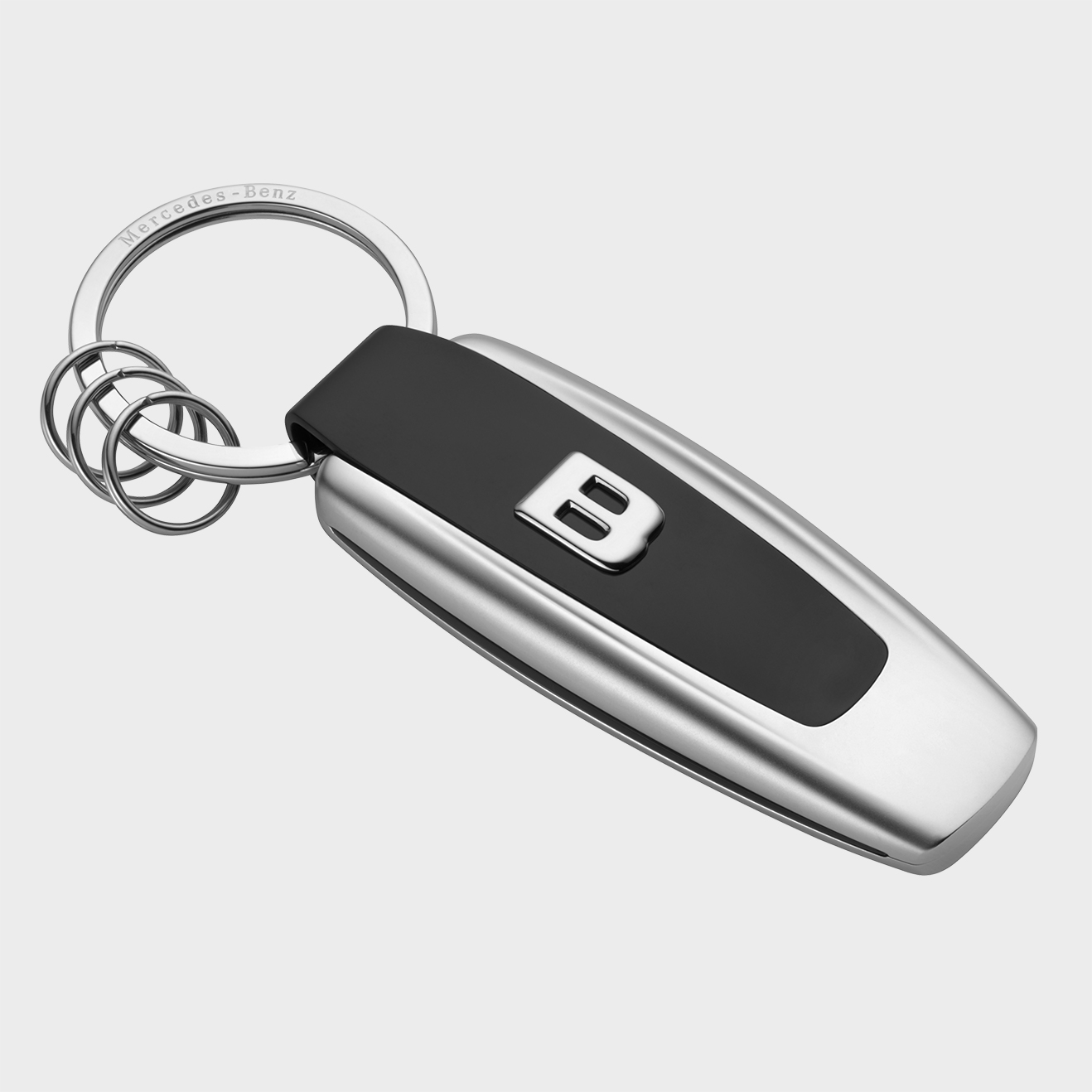 Mercedes-Benz Schlüsselanhänger, B-Klasse, silber/schwarz