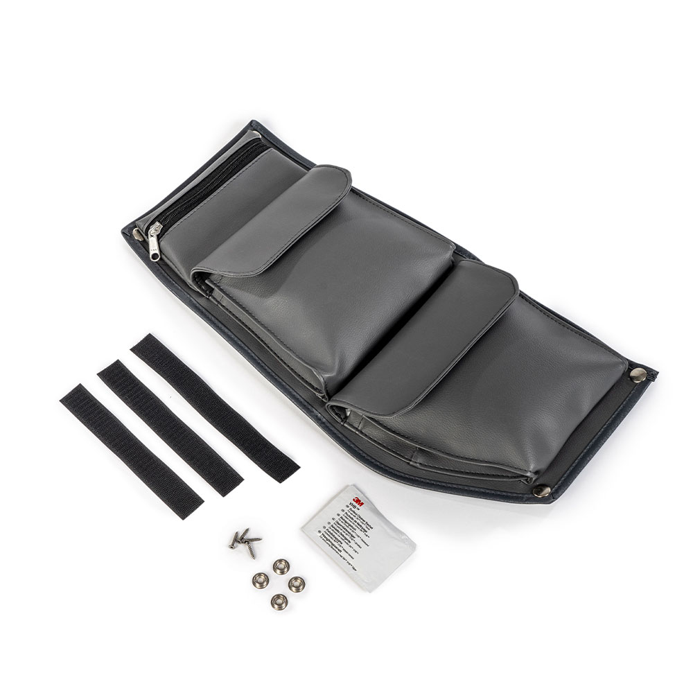 Stautasche "Flexibel", Kunstleder in anthrazit Stautasche "Flexibel", Kunstleder in anthrazit