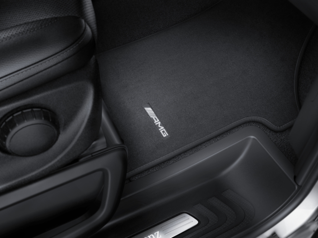 Mercedes-Benz Tapis de sol AMG en velours Noir Classe V W447 Conducteur et Passager avant A44768081029G63