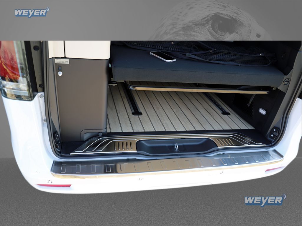 Weyer Falcon Premium Line XL Edelstahl Ladekantenschutz für Mercedes-Benz Vito W447 ab 2014