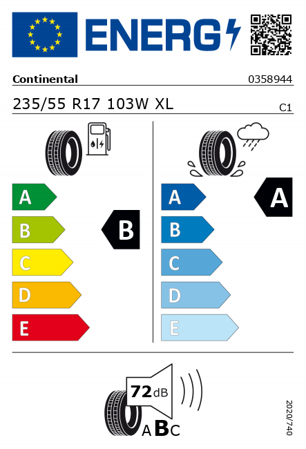 Original Mercedes-Benz Summer Complete Wheel Multi-Spoke Wheel Vanadium Silver 235/55 R17 Continental PremiumContact 6 MO-V