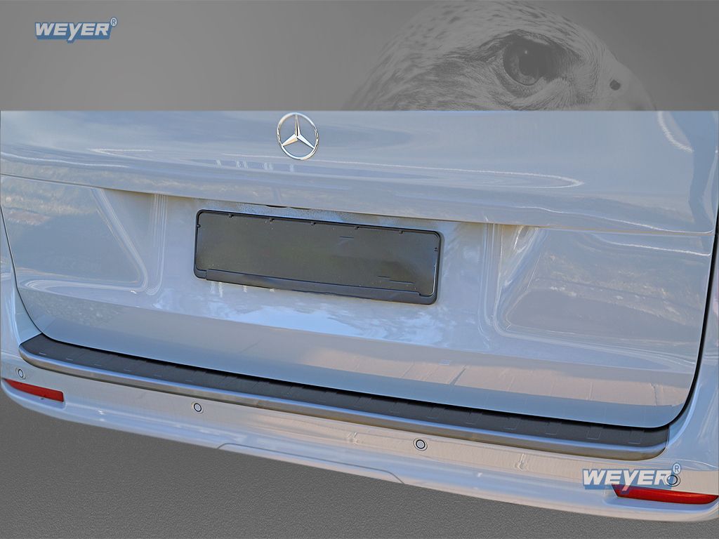Weyer Falcon Premium Line XL Edelstahl Ladekantenschutz graphite/black für Mercedes-Benz Vito W447 (ab 2014)