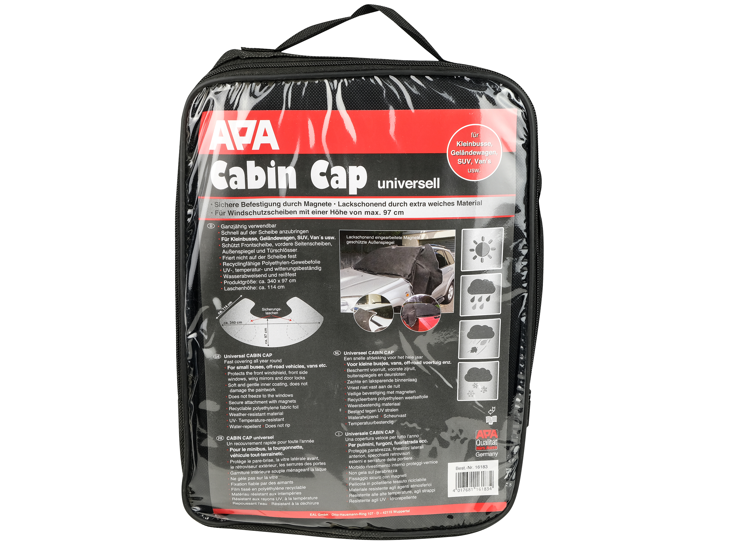 Cabin Cap Scheibenabdeckung in Originalverpackung, Artikel 16183