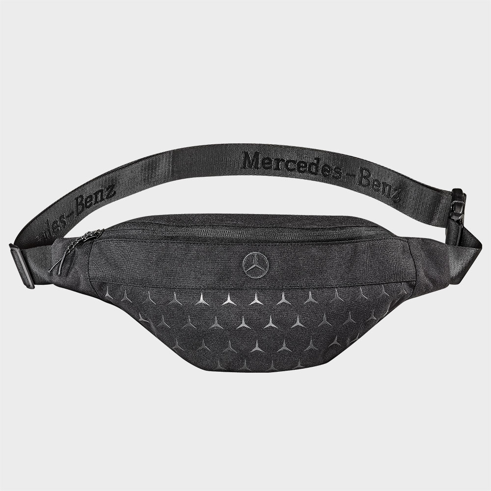 Mercedes-Benz Bauchtasche, Mercedes-Benz Schriftzug, schwarz Mercedes-Benz Bauchtasche, Mercedes-Benz Schriftzug, schwarz