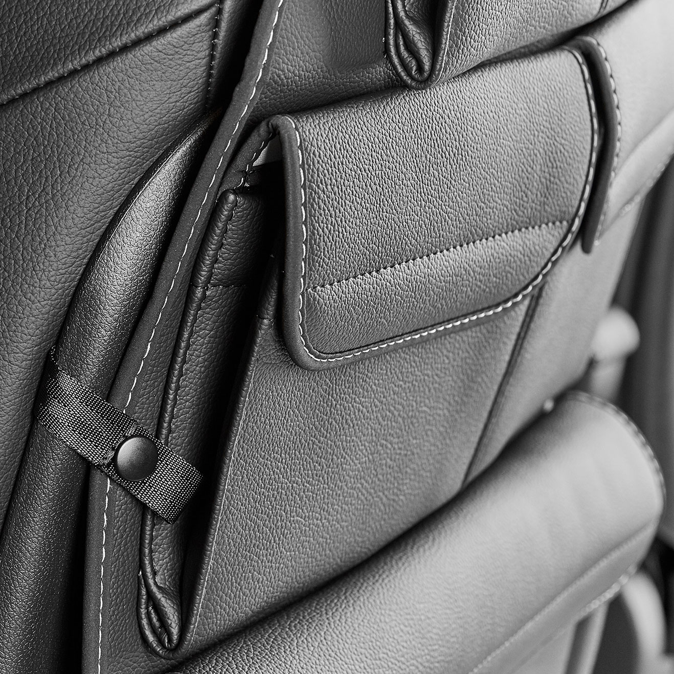 Brandrup UTILITY passenger seat, Marco Polo, Lugano leather