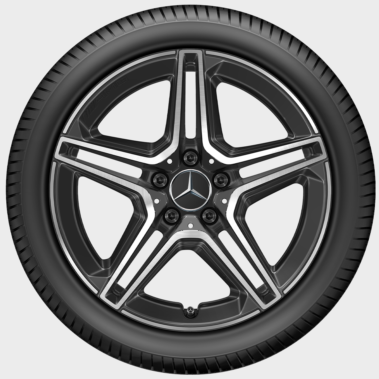 Mercedes-Benz AMG Winterkomplettrad 5-Doppelspeichen, schwarz