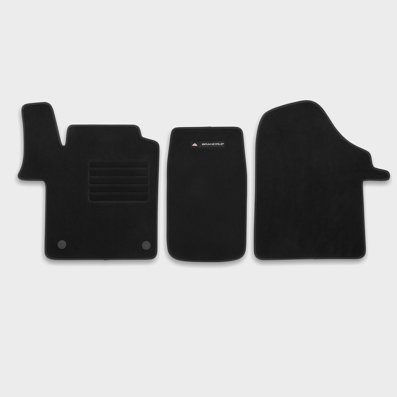 Brandrup velour carpet, driver and passenger seat incl. center mat (2014 - 9/2017) Brandrup velour carpet, driver and passenger seat incl. center mat (2014 - 9/2017)