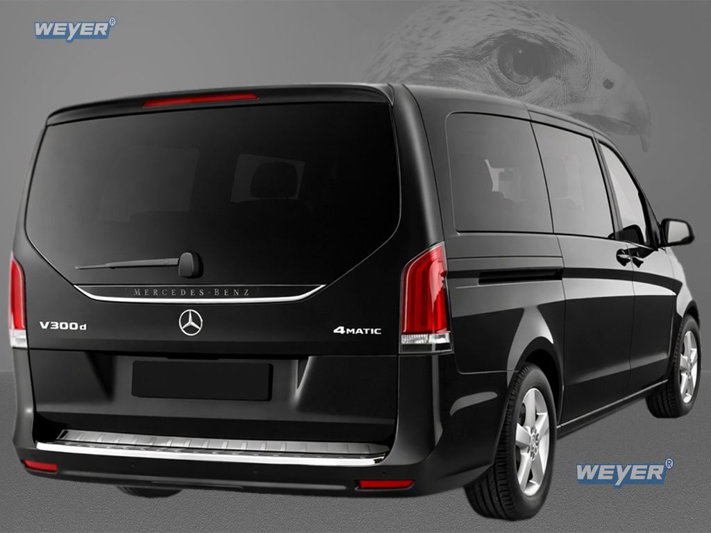 Weyer Falcon Premium Line XL Edelstahl Ladekantenschutz für Mercedes-Benz Vito W447 ab 2014