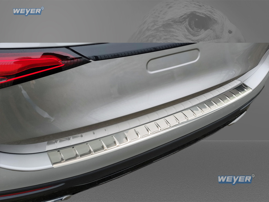 Weyer Edelstahl Ladekantenschutz für Mercedes-Benz GLC X254 ab Baujahr 2022, Montage mit 3M-Klebeband