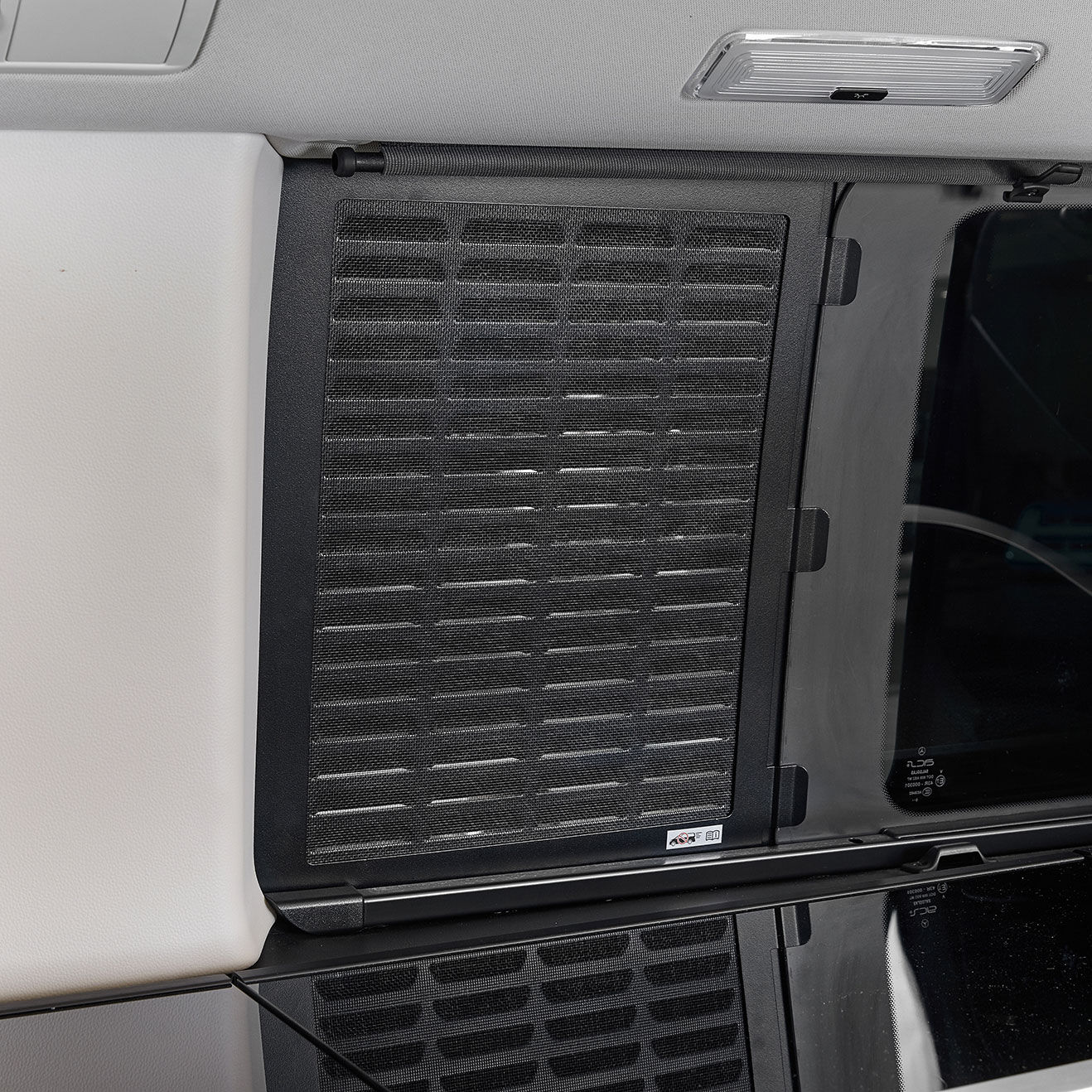Westfalia  Ventilation grille for sliding window left, black Westfalia  Ventilation grille for sliding window left, black