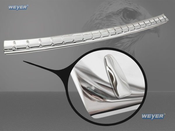 Detail of the bend (edge) and high-gloss polished surface of the WEYER protector