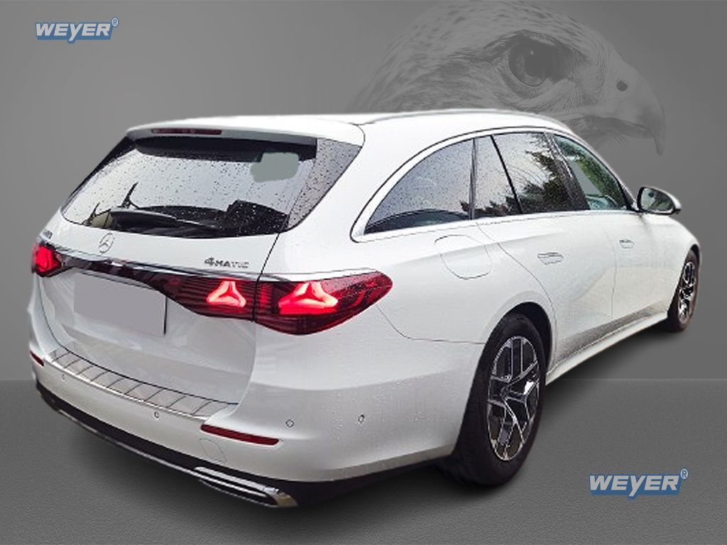 Weyer Edelstahl Ladekantenschutz für Mercedes-Benz E‑Klasse T‑Modell (W214, ab 2023‑), Edelstahl leicht gebürstet