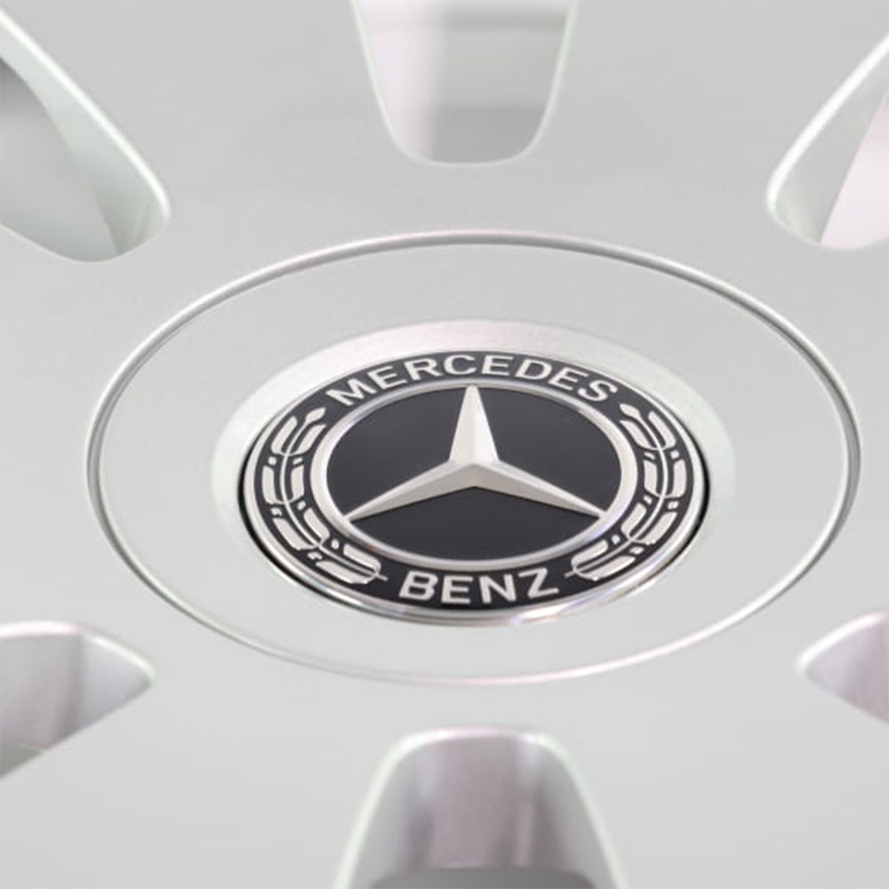 Mercedes-Benz Radabdeckung, für Stahlfelge, silber