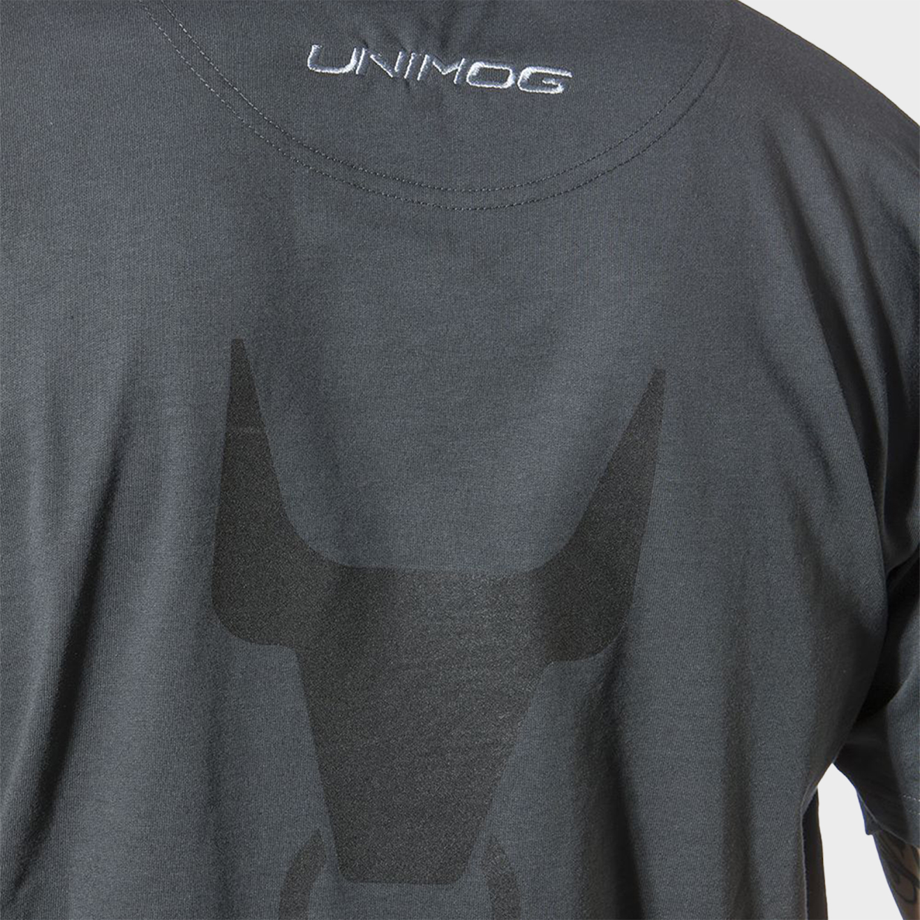 T-Shirt, Unimog, grau, mit Unimog-Logo