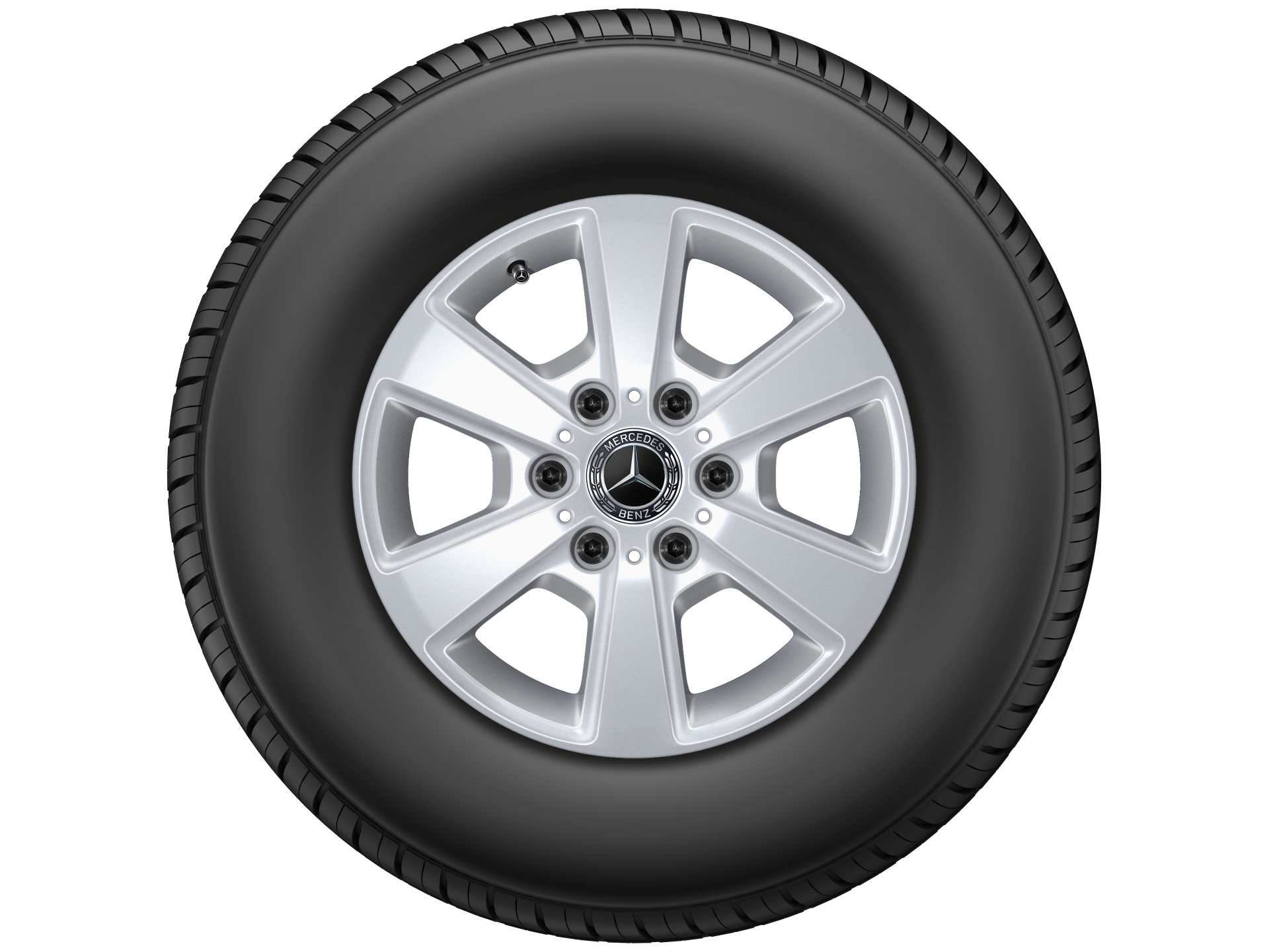 Original Mercedes-Benz Winterkomplettrad 6-Speichen-Rad Vanadiumsilber 225/75 R16 Continental VanContact Winter