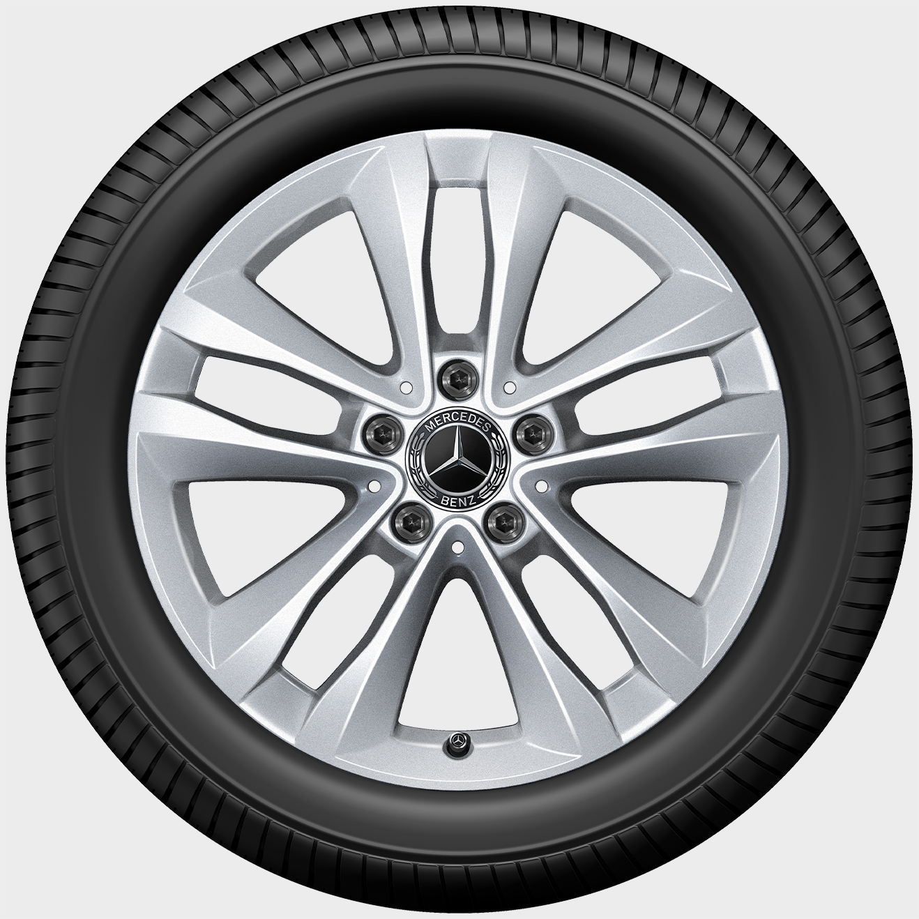 Mercedes-Benz C-Class Winter complete wheel 5 double spokes, vanadium silver Mercedes-Benz C-Class Winter complete wheel 5 double spokes, vanadium silver