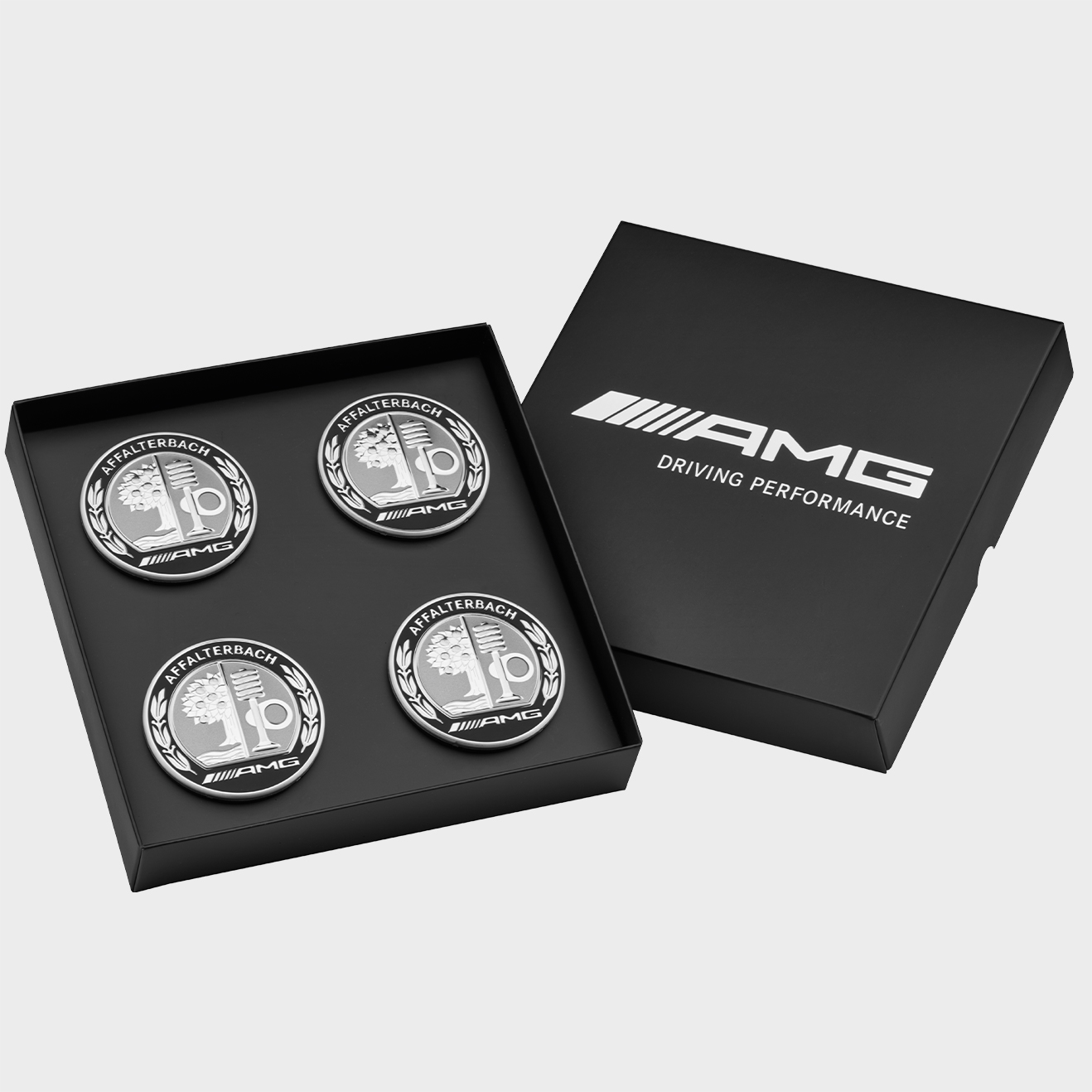 Kit de cache de moyeu de roue Mercedes-Benz avec écusson AMG Kit de cache de moyeu de roue Mercedes-Benz avec écusson AMG