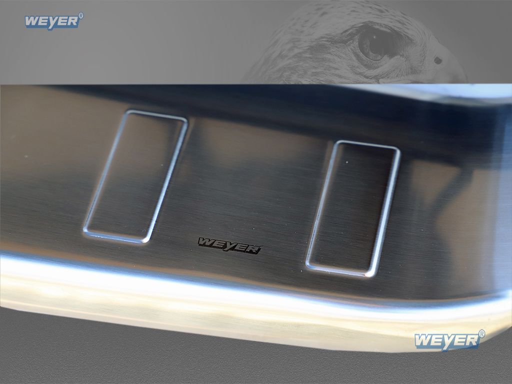 Weyer Falcon Premium Line XL Edelstahl Ladekantenschutz für Mercedes-Benz Vito W447 ab 2014