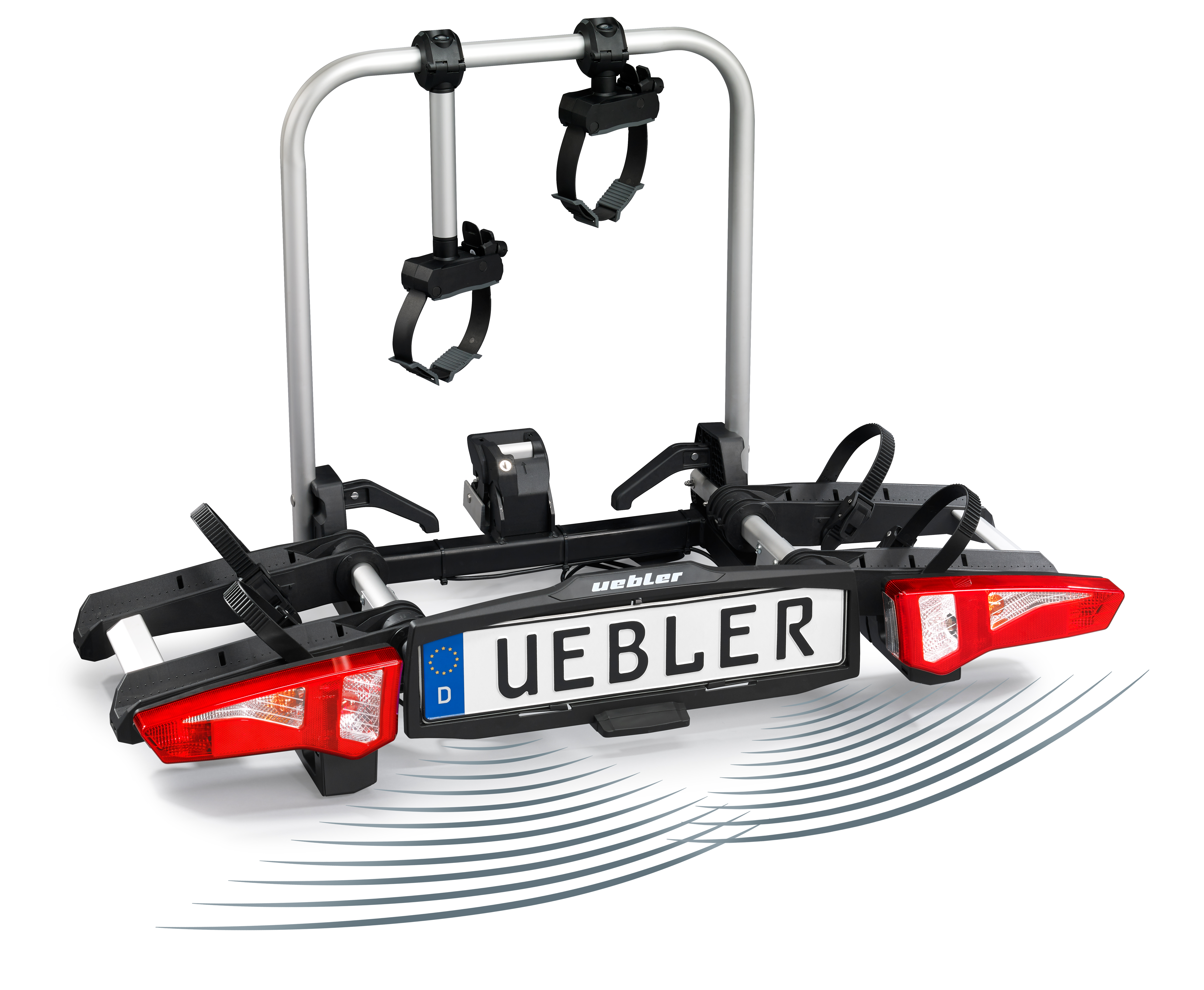 Uebler Kupplungsträger i21 Z60‑DC für 2 Fahrräder – mit Einparkhilfe