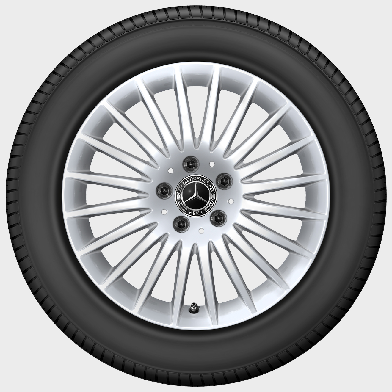 Mercedes-Benz Winter complete wheel, multi-spoke wheel, silver Mercedes-Benz Winter complete wheel, multi-spoke wheel, silver