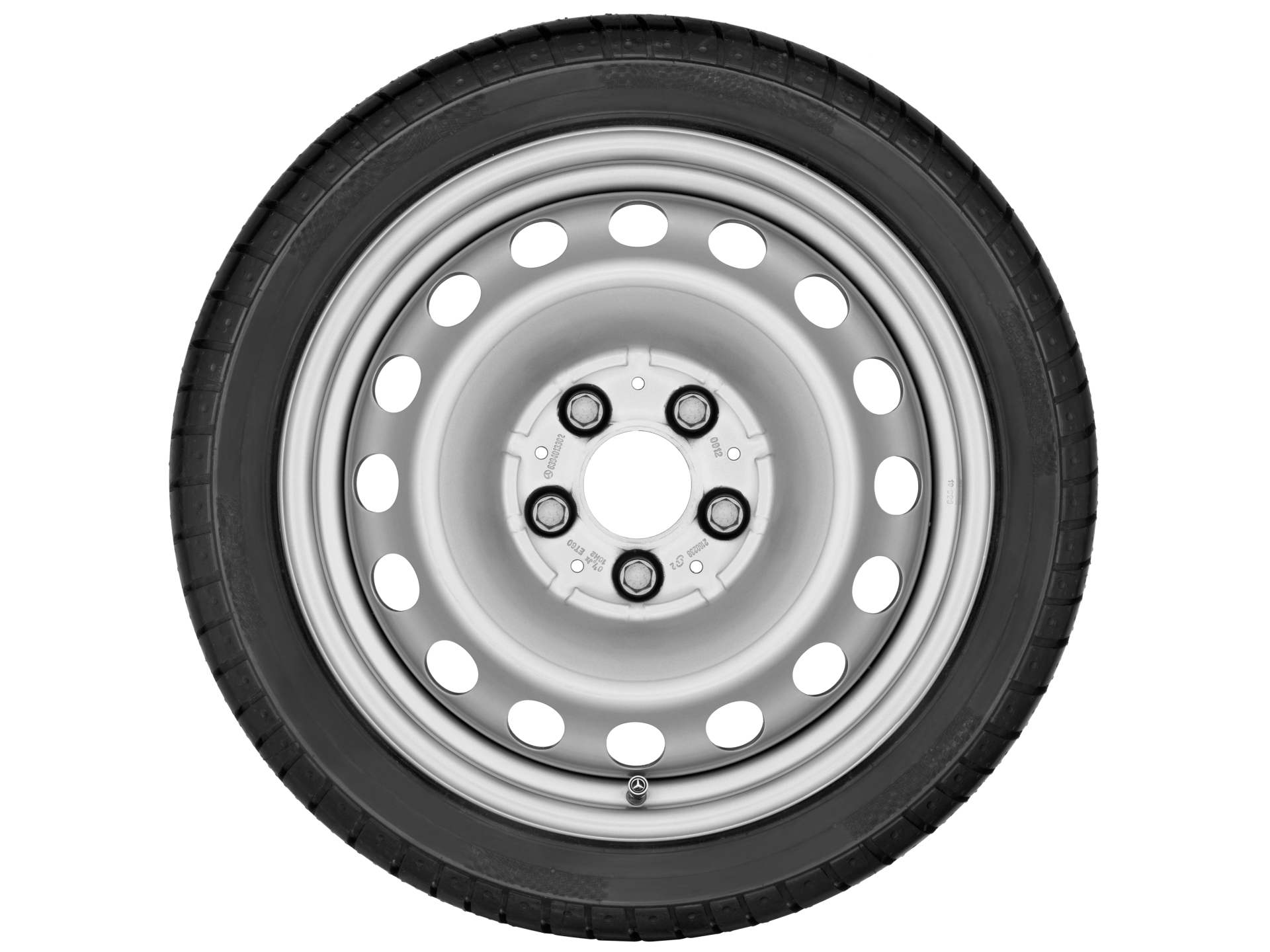Genuine Mercedes-Benz Winter Complete Wheel Steel Wheel Silver 225/55 R17 Continental ContiWinterContact TS 830 P