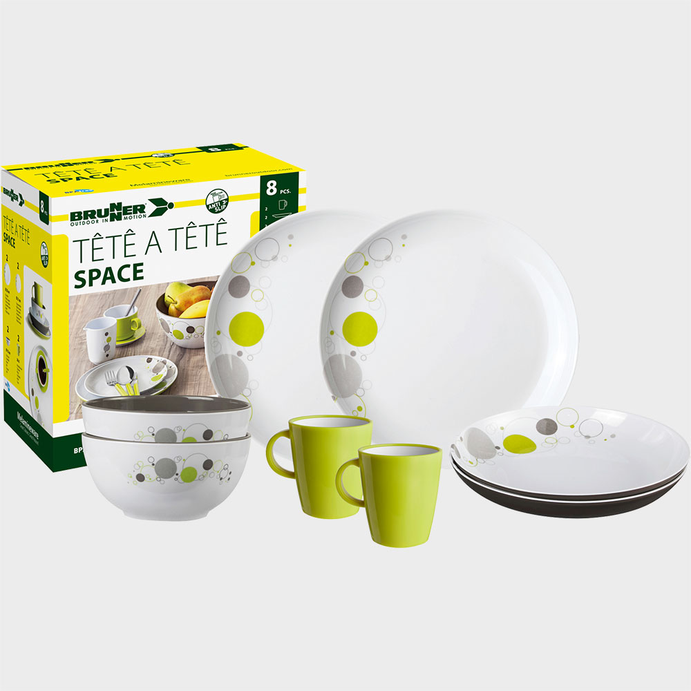 BRUNNER Geschirrset TÊTE-Â-TÊTE SPACE, 8-teilig BRUNNER Geschirrset TÊTE-Â-TÊTE SPACE, 8-teilig