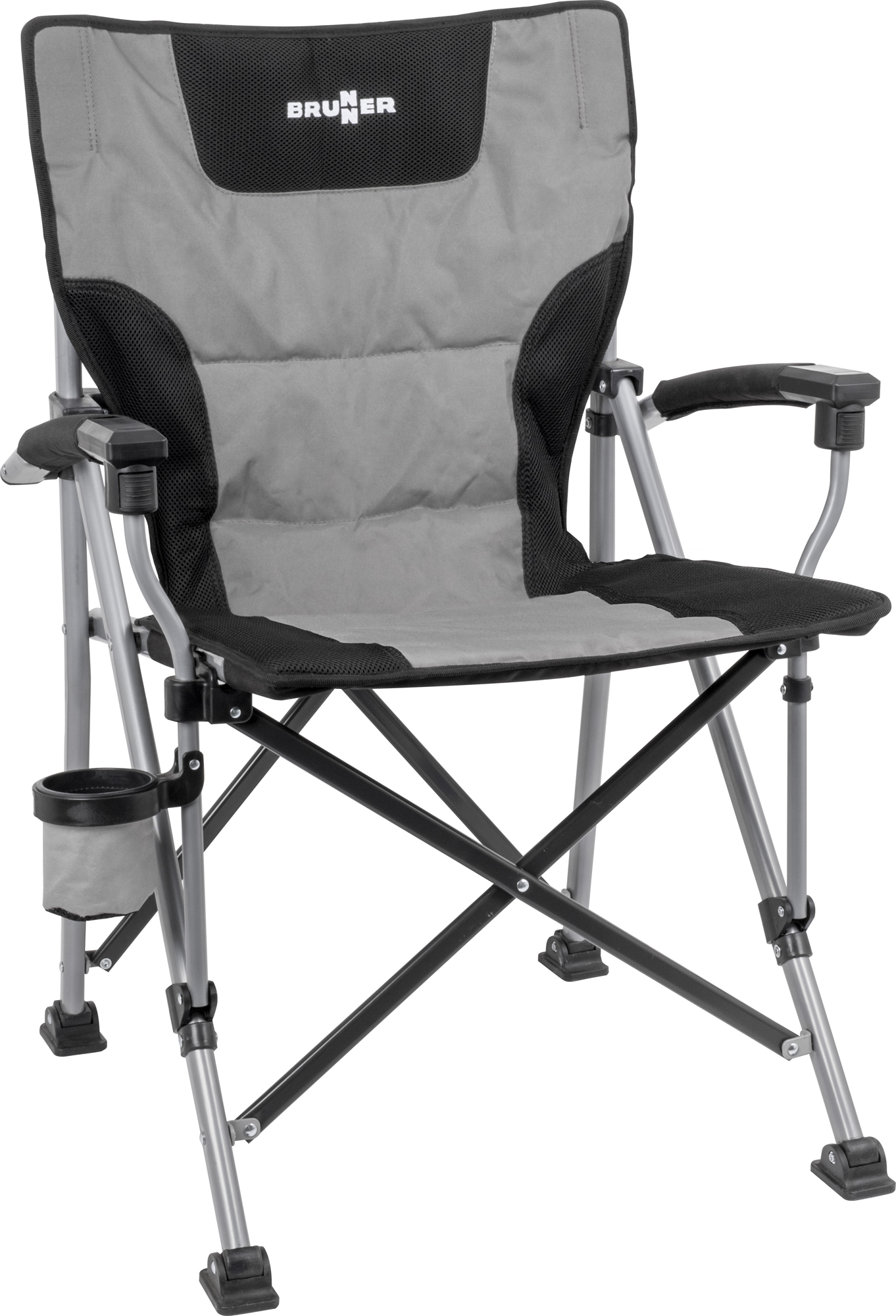 BRUNNER Chaise pliante RAPTOR COMPACK, noir-gris