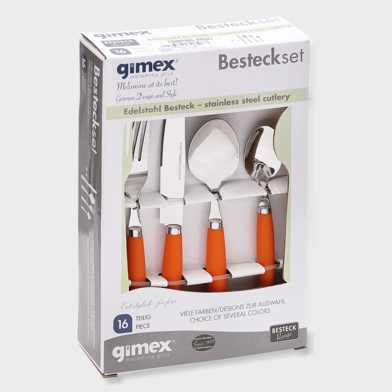 Besteckset Edelstahl, GreyLine ORANGE