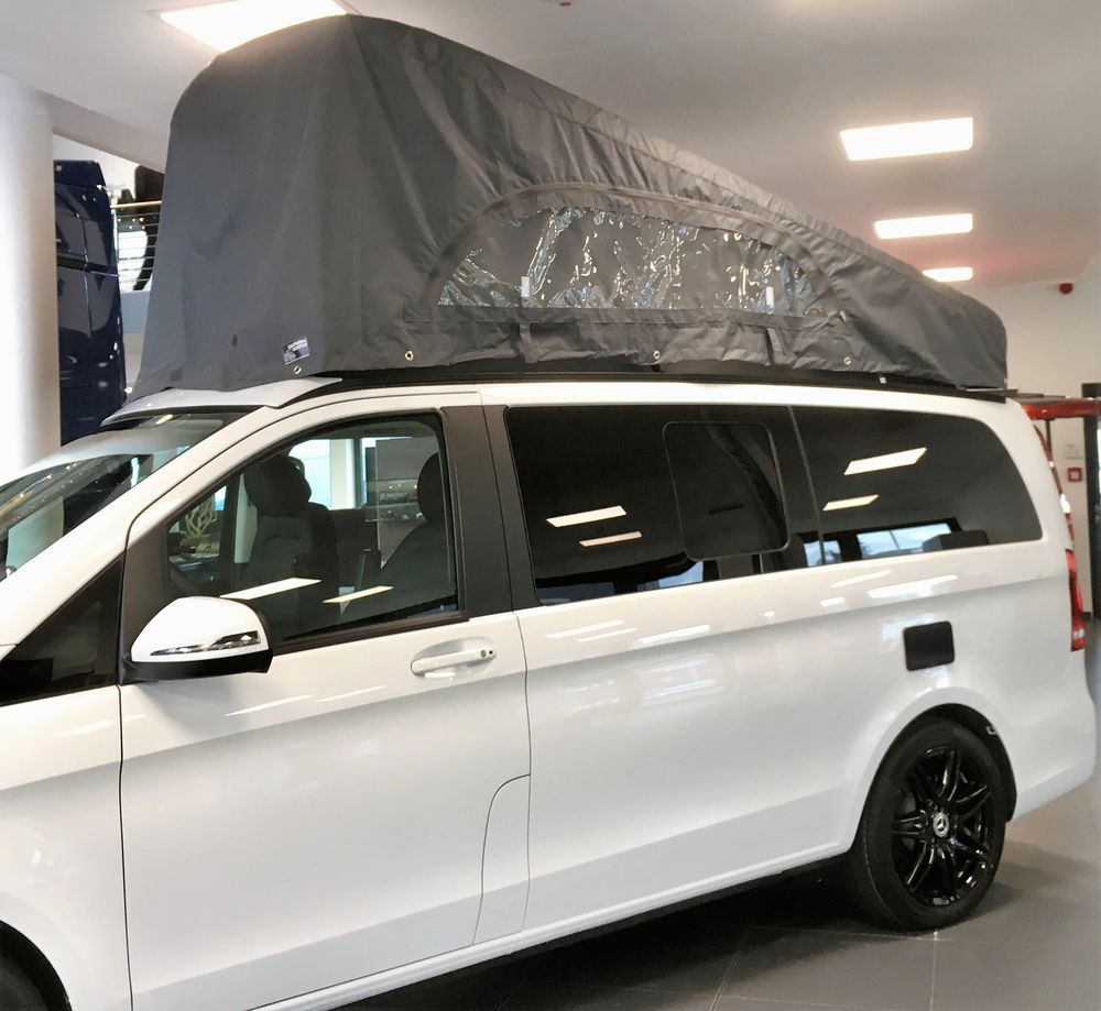 Cap pop-up roof, with windows, anthracite, V-Class