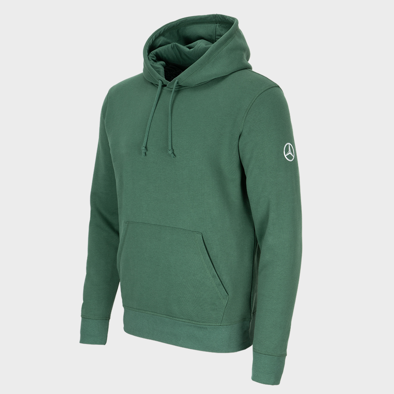 Mercedes-Benz Trucks Hoodie, green, with Actros logo and Mercedes-Benz star