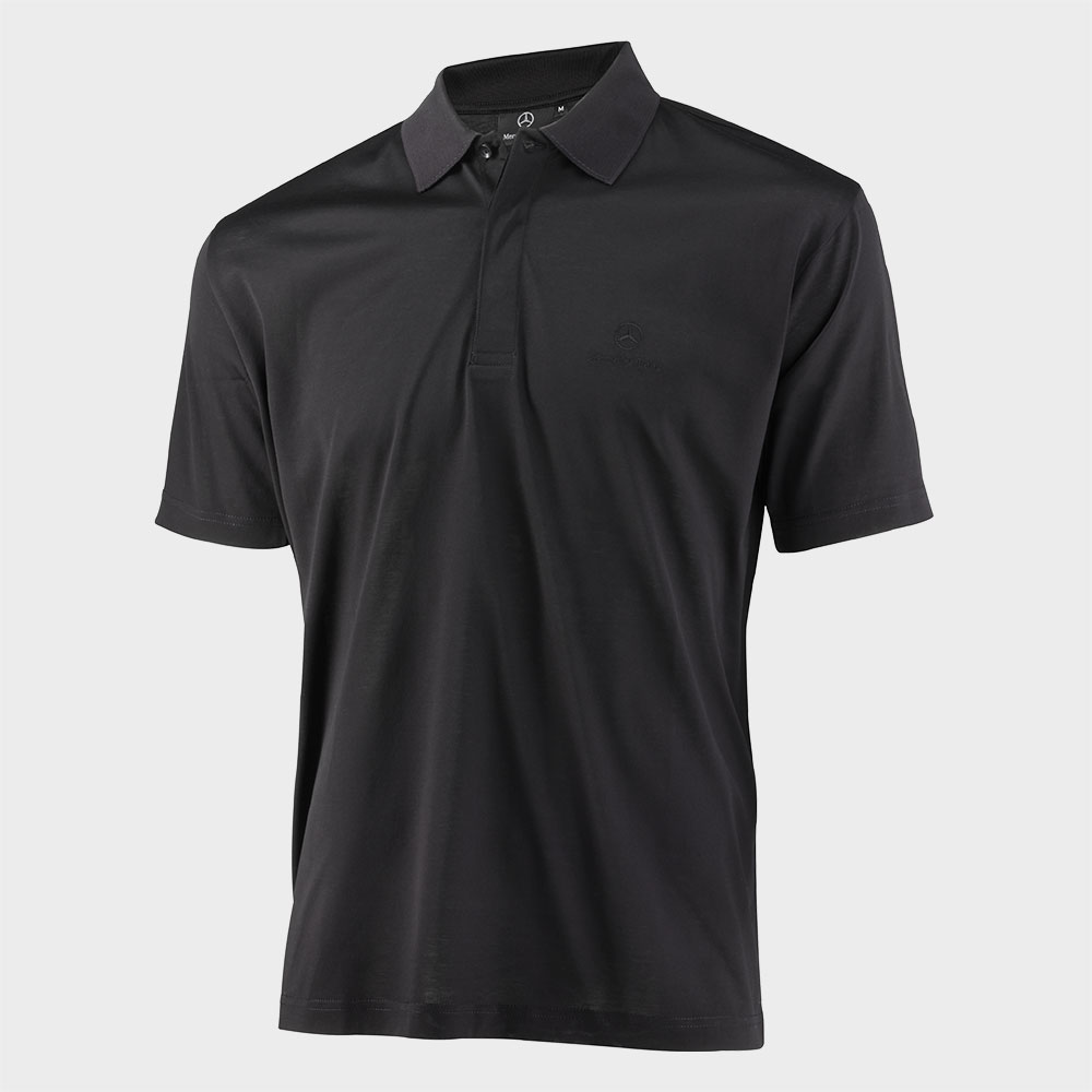 Mercedes-Benz Polo-Shirt, Herren, schwarz